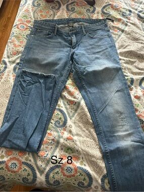 Armani Exchange Light Blue Straight Leg Jeans